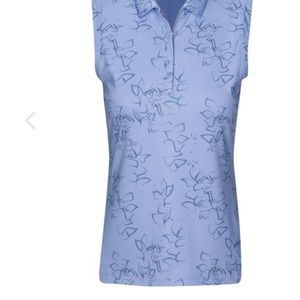 Dunning Golf zip up sleeveless Golf Top cool max